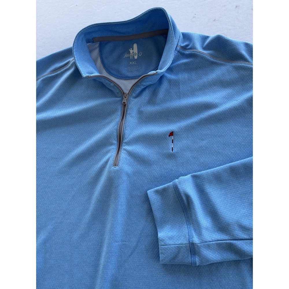 Johnnie-O Wells Quarter‎ Zip Pullover Mens XXL Blue Performance Golf